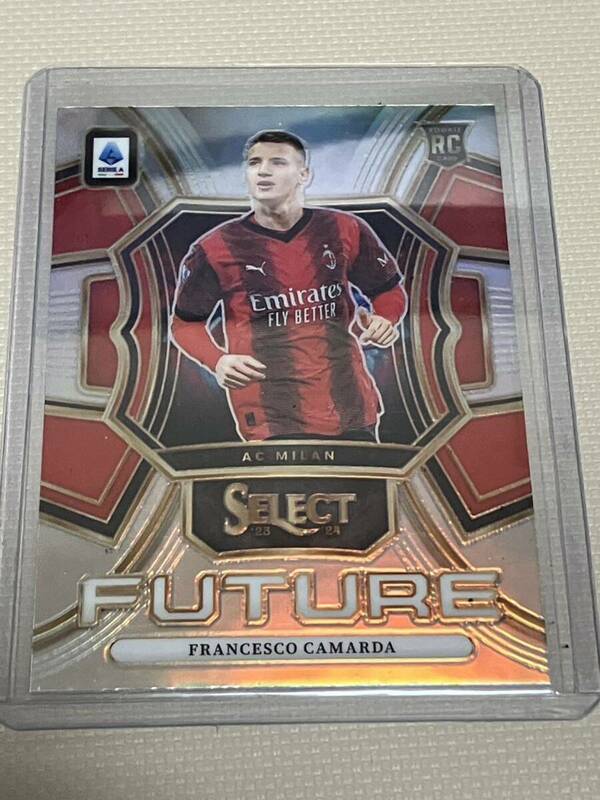 2023-24 panini select serie A soccer future silver prizm Francesco Camarda RC ACミラン