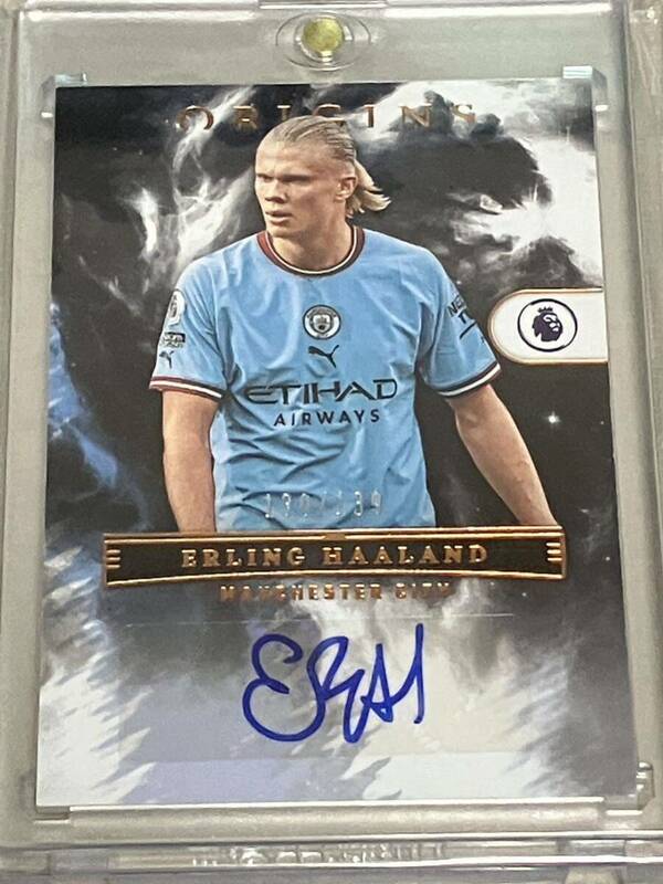 Erling Haaland 2022-23 Panini chronicles Premier League Origins Auto /139 直筆サイン オート アーリング・ハーランド