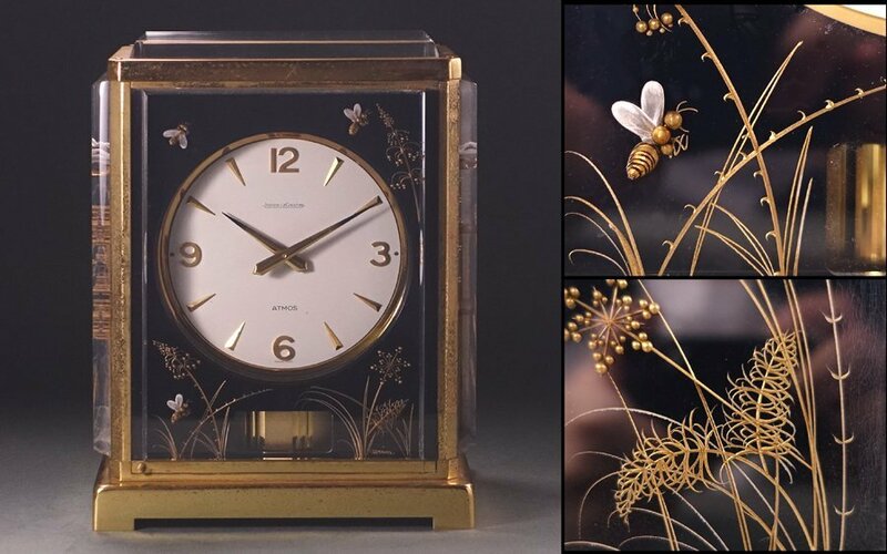 ∇花∇【ジャガー・ルクルト/JAEGER-LECOULTRE】 究極の置時計アトモス 永久置時計 5803 Plexi Black Bee