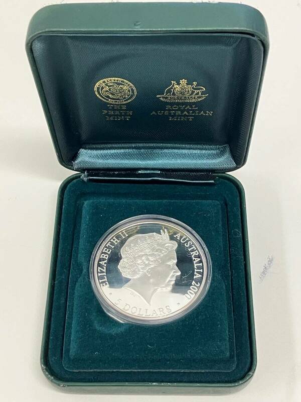 #4352 2000年 シドニーオリンピック記念 5ドル 銀貨 エリザベス2世 記念銀貨