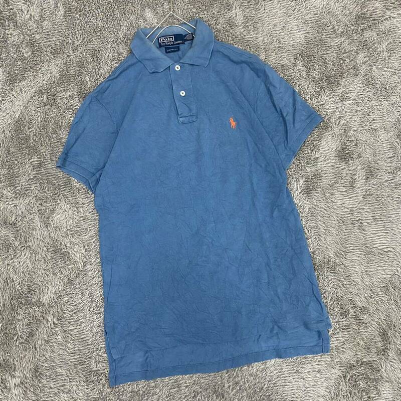 POLO RALPH LAUREN ラルフローレン ポロシャツ 半袖シャツ サイズS ブルー 青 メンズ トップス 最落なし （S20）