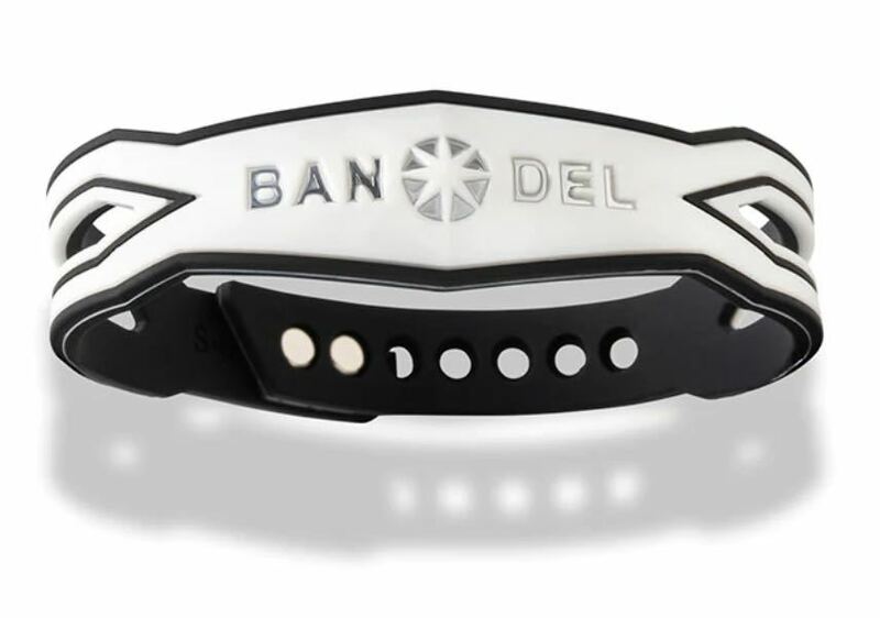 BANDEL バンデル Slash Bracelet スラッシュ ブレスレット White×Silver ホワイト シルバー L-XL 18.5cm-21.0cm
