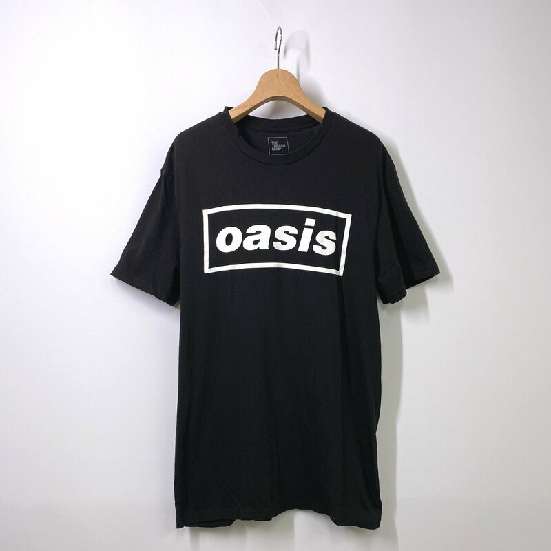 THE THREAD SHOP オアシス OASIS Tシャツ M ブラック 黒 半袖 バンドTシャツ