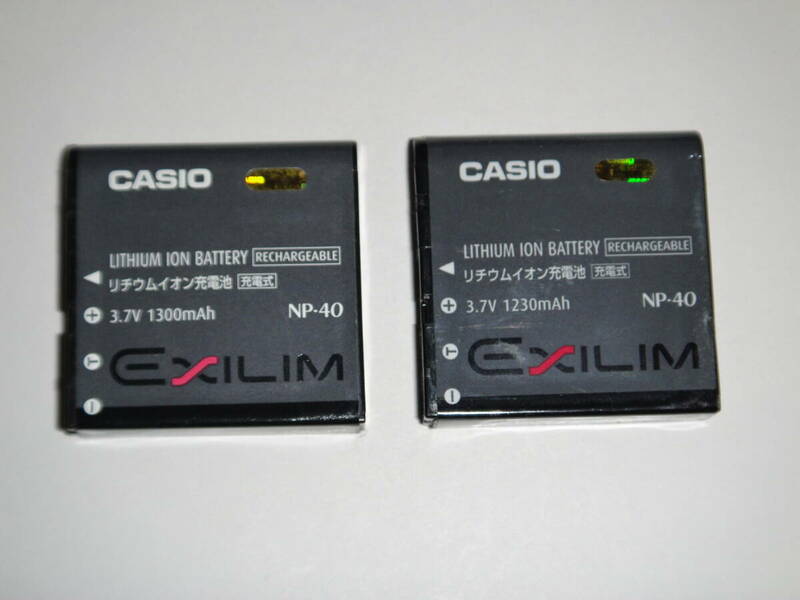 CASIO　カシオNP-40充電池 2個セット