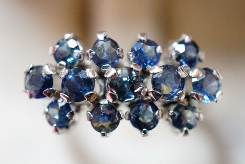 151 サファイア リング 指輪 ヴィンテージ アクセサリー アンティーク コランダム 色石 宝石 カラーストーン 装飾品