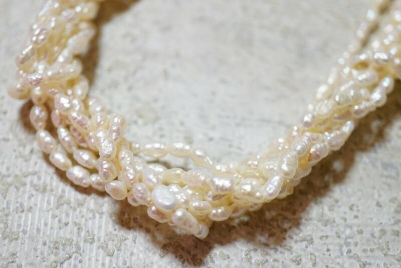 147 本真珠 パール ネックレス ヴィンテージ アクセサリー SILVER刻印 ペンダント 冠婚葬祭 首飾り 淡水真珠 淡水パール 装飾品