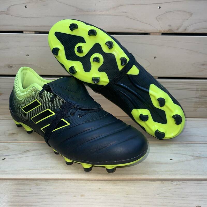 アディダス コパ 19.2 ジャパン HG/AG 27.5cm ブラック イエロー 税込定価14300円 adidas COPA 19.2 サッカー スパイク 黒 黄 天然皮革 ②