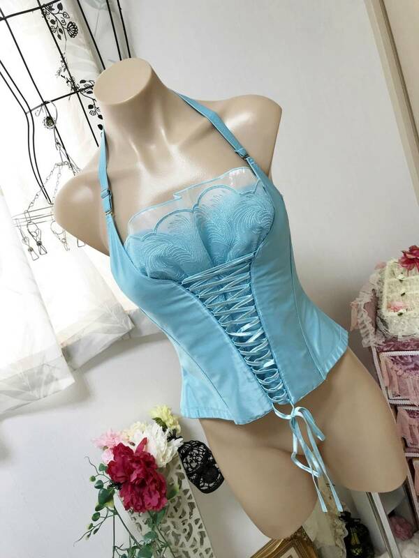 ◆ロングブラジャー D70.75程度◆リドル【Lidole】ワイヤーブラジャー・ボーン有り