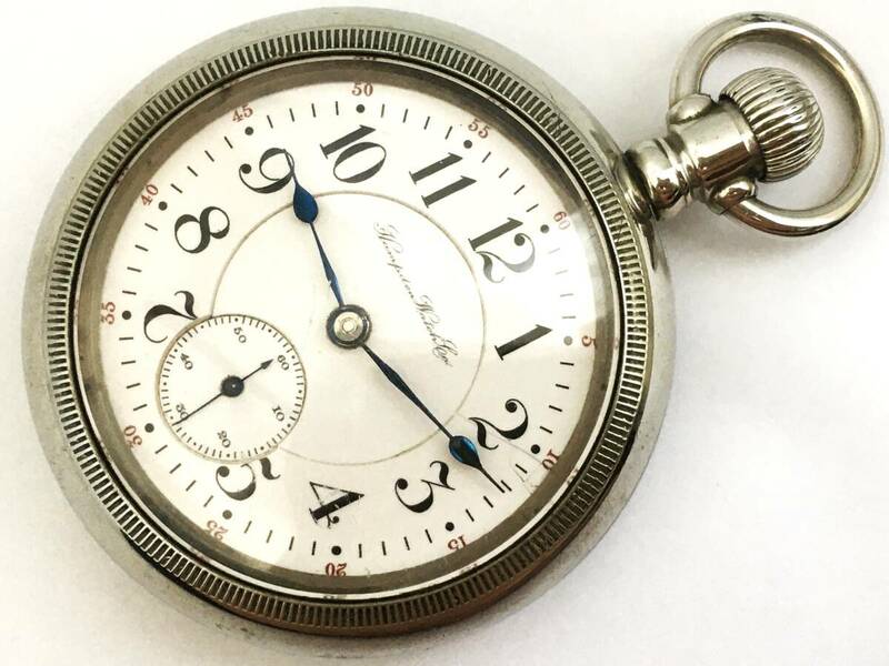 1908年製◆HAMPDEN The Dueber Watch Co. 21石 大型18S 5POS ハンプデン大型鉄道懐中時計◆