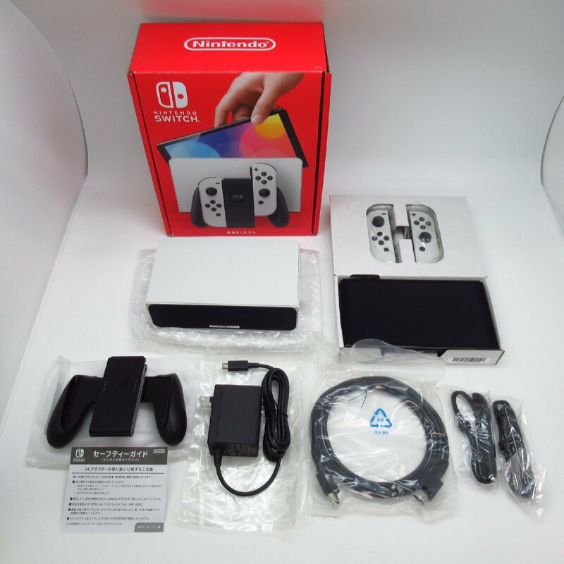 【中古良品】ニンテンドースイッチ 本体　有機EL　ホワイト　任天堂　ゲーム機　 Joy-Con(L)/(R)