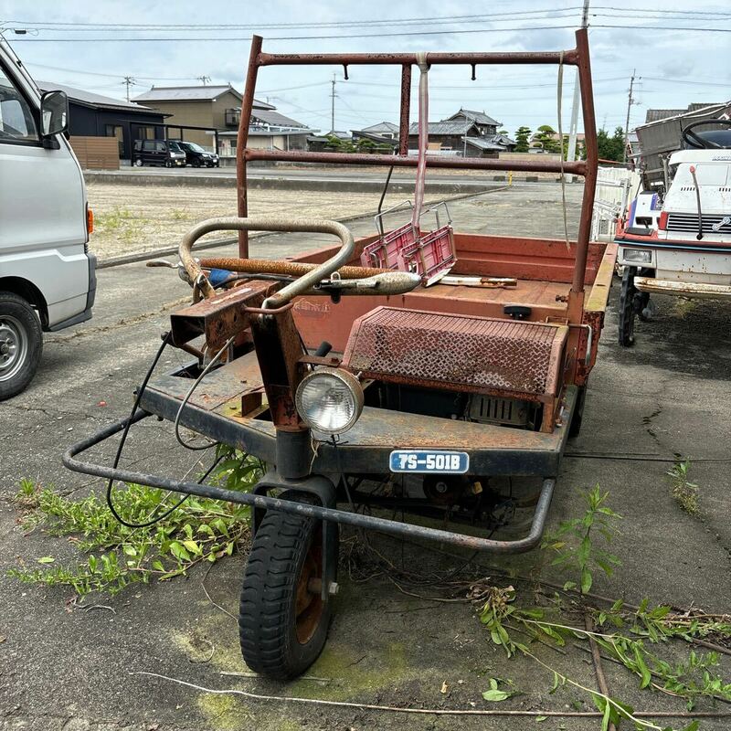 中古農業機械　ts-501b 3輪乗用運搬車　エンジンGM182L 500ＫＧ　運搬車　動作未確認