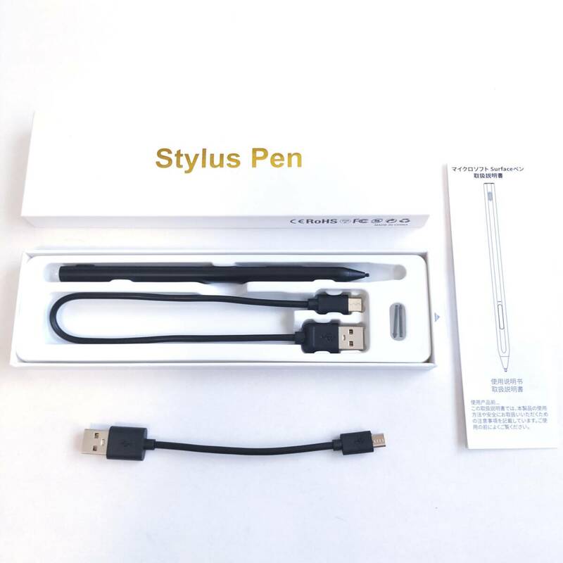 「一円スタート」Surface用 タッチペン ブラック「1円」AKI01_2995