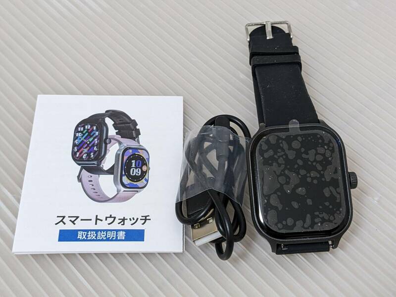 【一円スタート】LAXASFIT スマートウォッチ 心拍数 SpO2 睡眠モニター付き「1円」IKE01_1473