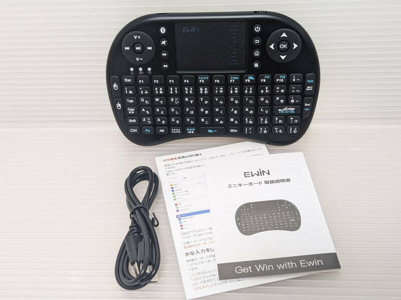 【一円スタート】Ewin ミニ キーボード Bluetooth 4.0 タッチパッド搭載「1円」IKE01_1762