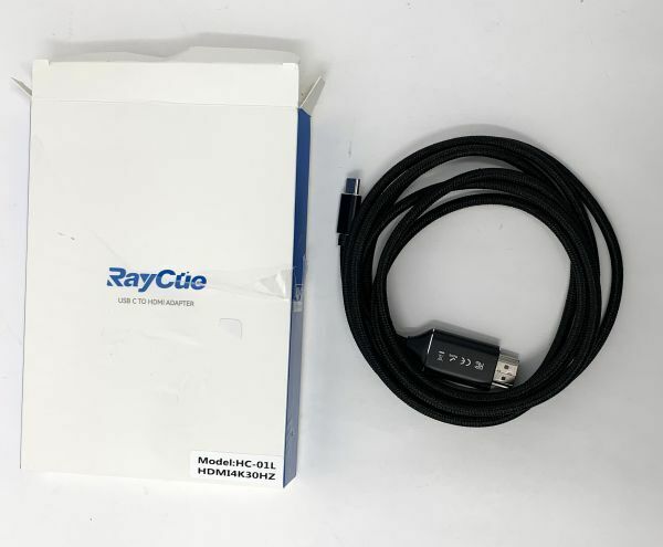 【一円スタート】RayCue USB-C HDMI 変換アダプター タイプC 変換ケーブル 4K 1円 SEI01_1946