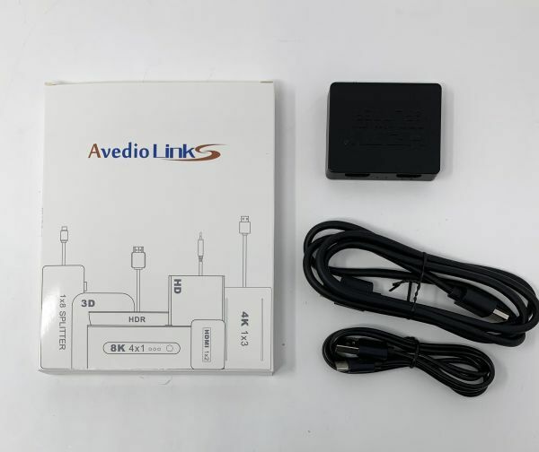 【一円スタート】avedio links HDMI分配器 4Kx2K HDMIスプリッター 1入力2出力 2台のディスプレイに同時出力可能 1円 SEI01_1938