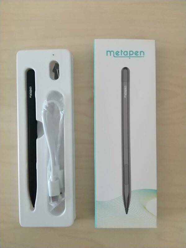 【一円スタート】Metapen Surface タッチペン 公式認証 Type-C高速充電 磁気吸着機能 1024筆圧 誤作動防止 「1円」 HOS01_1097