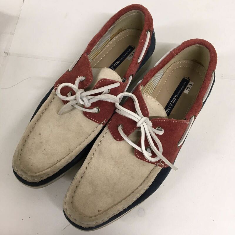 送料込み★texcy luxe ASICS★デッキシューズ メンズシューズ　メンズ靴★25.5㎝#60604s583