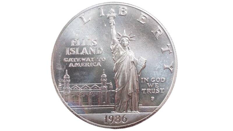 1986年 アメリカ合衆国 1ドル銀貨 自由の女神像100年記念 US ONE DOLLAR Silver.900 アメリカ コインコレクション品