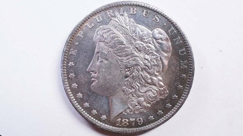 1879-o アメリカ合衆国 1ドル銀貨 モルガン ダラー USA one Dollar Silver.900 アメリカ コインコレクション品