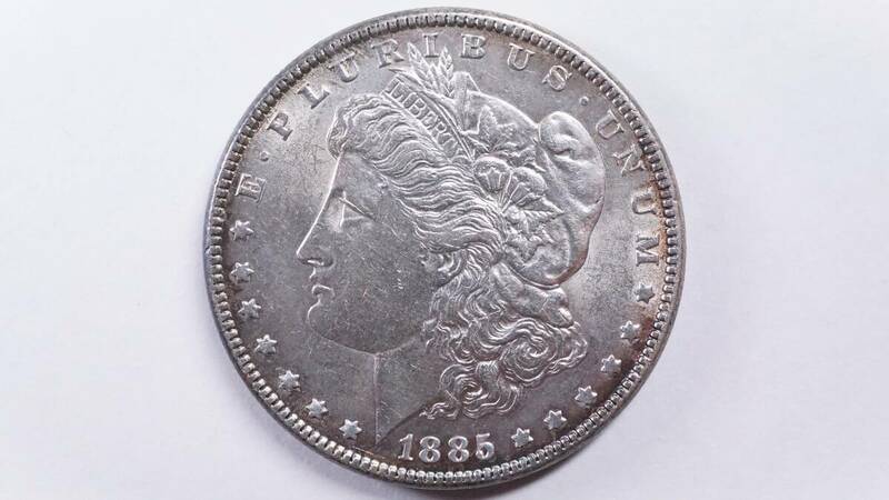 1885年 アメリカ合衆国 1ドル銀貨 モルガン ダラー Silver.900 USA ONE DOLLAR 