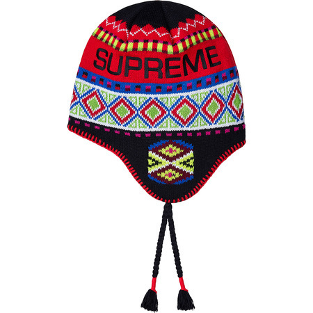 定価～ 国内正規品 新品 17aw Supreme Nepali Earflap Beanie Black 半タグ付き シュプリーム ビーニー ニットキャップ 黒