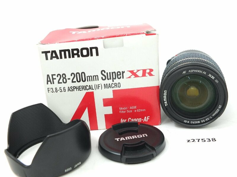 【z27538】TAMRON タムロン AF 28-200mm Super XR F/3.8-5.6 Aspherical (IF) MACRO 箱付き 格安スタート