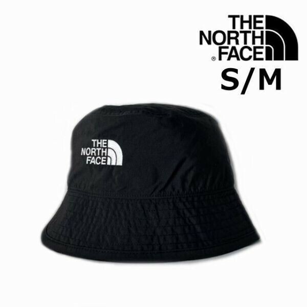 1円～!売切!【正規新品】THE NORTH FACE CYPRESS BUCKET バケットハット 帽子 US限定 サイプレス シンプル ロゴ刺繍 軽量(S/M)黒 180623-18