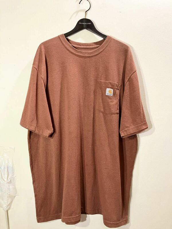 Carhartt Original Fit カーハート コットン クルーネック Tシャツ XL アメリカ古着 半袖 ワーク系 アメカジ オーバーサイズ 輸入品