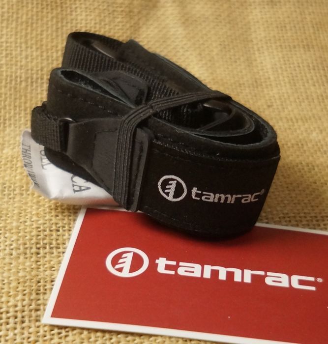 新品 tamrac タムラック QRストラップ レザー・マイクロファイバー 黒　クイックリリースストラップ 訳アリ