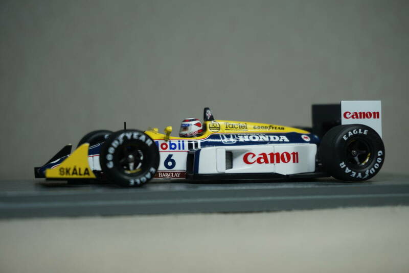 1/43 たばこデカール加工 ピケ ハンガリー 優勝 spark Williams FW11B #6 Piquet 1987 Hungary winner F1 HONDA ホンダ ウィリアムズ FW11