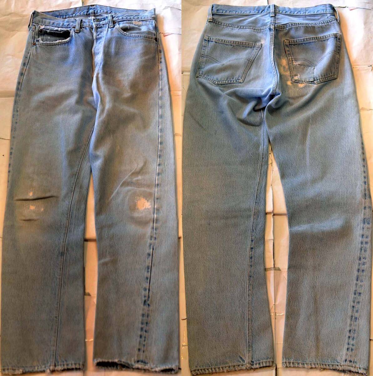 V975/LEVIS501 66後期 70's ヴィンテージ 最初期 激シブクラッシュ！