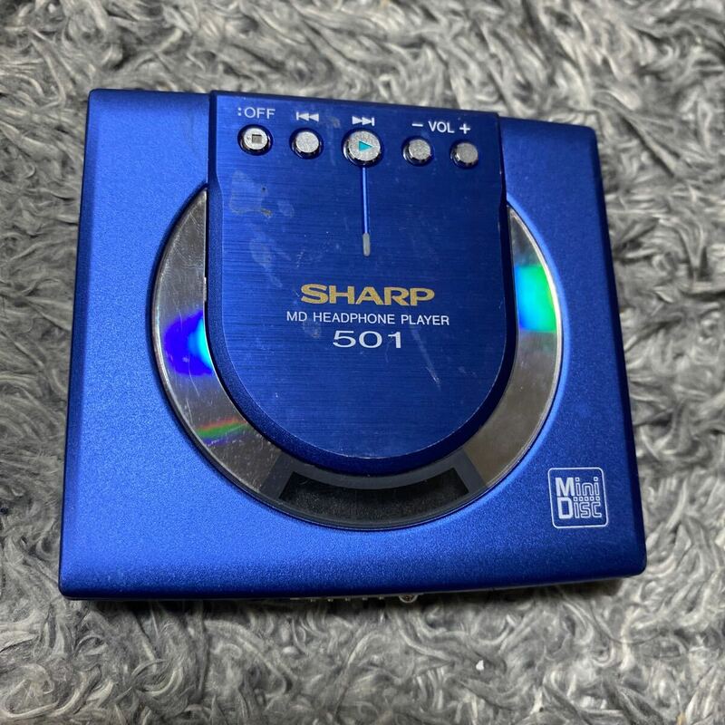 SHARP シャープ MDプレーヤー MD-ST501-A 未確認