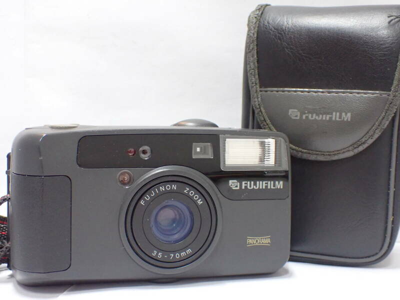 KK1004-1【良品】フジフィルム ZOOM CARDIA SUPER170　FUJIFILM　35-70mm　コンパクトフィルムカメラ　純正ケース付き　一部動作確認済