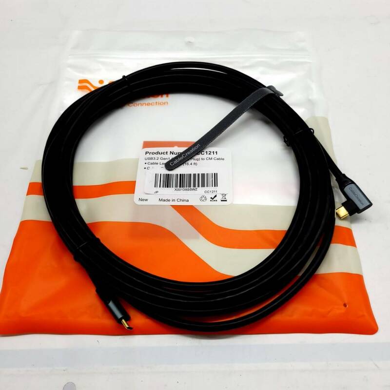 ★【在庫処分価格】Cable Creation Quest 2 link対応ケーブル Oculus Link適用ケーブル CC1211 5M Ｇｂｐｓ データ転送 ☆C06-637a