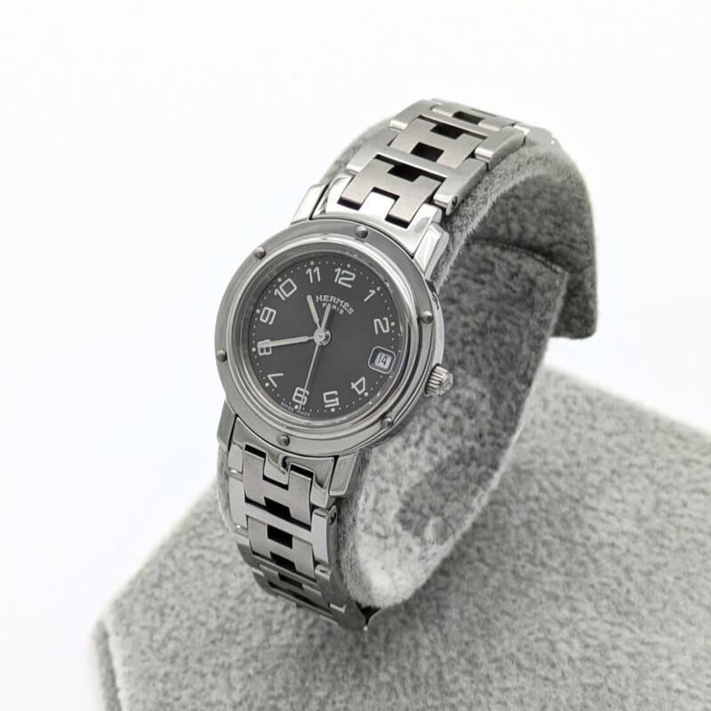 HERMES エルメス 美品 クリッパー CL4.210 腕時計