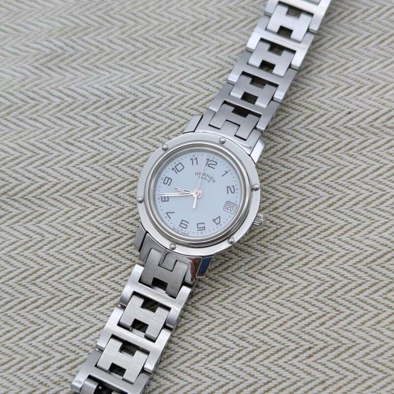 HERMES エルメス 美品 クリッパー CL4.210 腕時計
