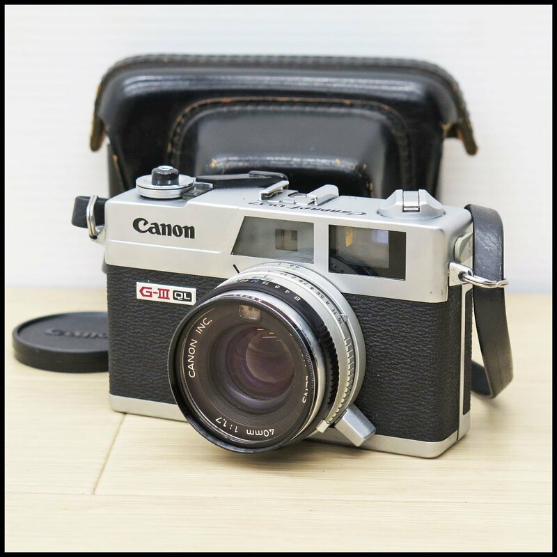 ●12) Canon/キヤノン G-Ⅲ Canonet QL17 レンジファインダーカメラ 【現状品】 フィルムカメラ/キャノン/キヤノネットQL17