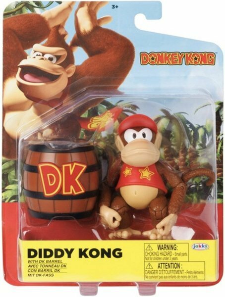 Jakks Pacific ドンキーコング ディディーコング フィギュア 任天堂 Nintendo DONKEY KONG DIDDY KONG with DK BARREL