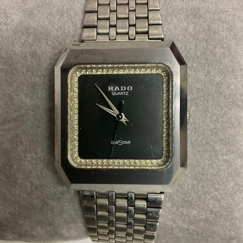 営YY05-60Y RADO ラドー DIASTAR ダイヤスター 腕時計 104.0118.3 メンズ 腕時計 不動品 腕周り約18cm
