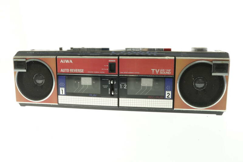 VMPD6-51-29 AIWA アイワ ラジカセ CS-W66U STEREO RADIO CASSETTE RECORDER ラジオ カセットレコーダー 動作未確認 ジャンク