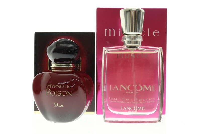 VMPD6-51-9 Christian Dior クリスチャンディオール LANCOME ランコム 香水 HYPNOTIC POISON Miracle 30ml 2点セット レディース 中古