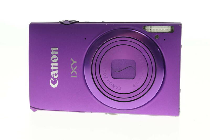 VMPD6-55-1 CANON キャノン デジカメ PC1881 IXY コンパクト デジタルカメラ パープル 付属品付き シャッター確認済 中古
