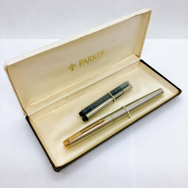 【カートリッジ付ケース入】万年筆 PARKER パーカー 75 ペン先14K POINT 管3357