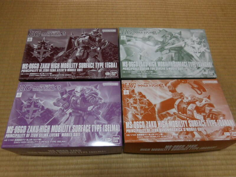 PGAD28【中古】 1/144 オリジンHGシリーズ　～　高機動型ザクⅡ（エグバ機、セルマ機、サンホ機、ダナン機） 計4種セット