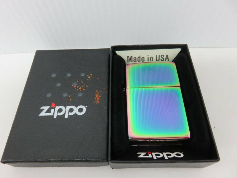 ジッポ　オイルライター　 レインボー　スペクトラム　虹色　 箱付　BRADFORD.PA made in U.S.A　Zippo