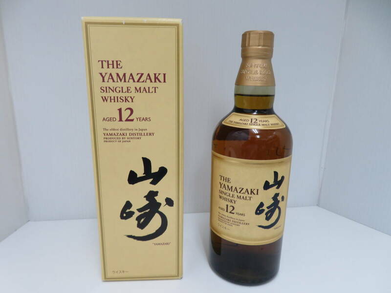 サントリー　山崎　12年　シングルモルトウイスキー　未開栓　700ｍｌ　43％　箱付　Suntory　Yamazaki