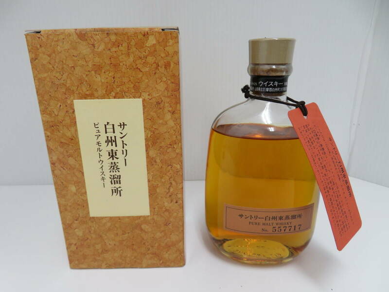 サントリー　白州東蒸留所　ピュアモルトウイスキー　未開栓　300ｍｌ　43％　箱付　Suntory　Pure　Malt