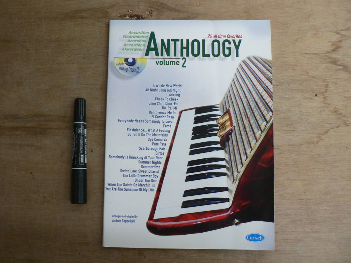 洋書 楽譜 CAPPELLARI A. Antologia para Acordeon Vol.2 CarischCD欠 アコーディオン