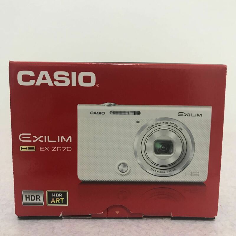 【超美品】コンパクトデジタルカメラ エクシリム カシオ HS EX-ZR70 WE CASIO EXILIM 